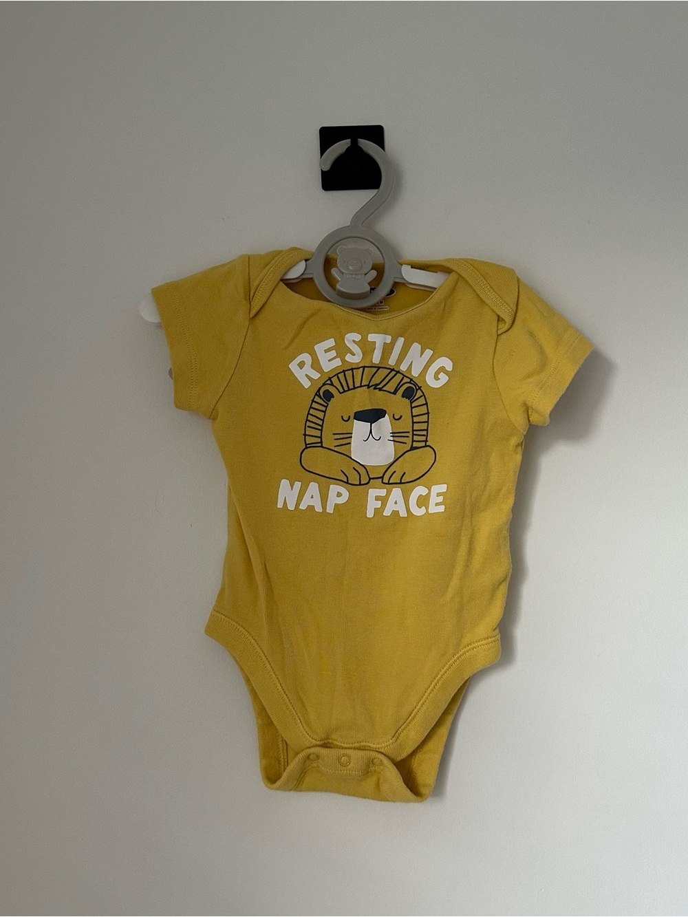 Old Navy Resting Nap Face Onesie